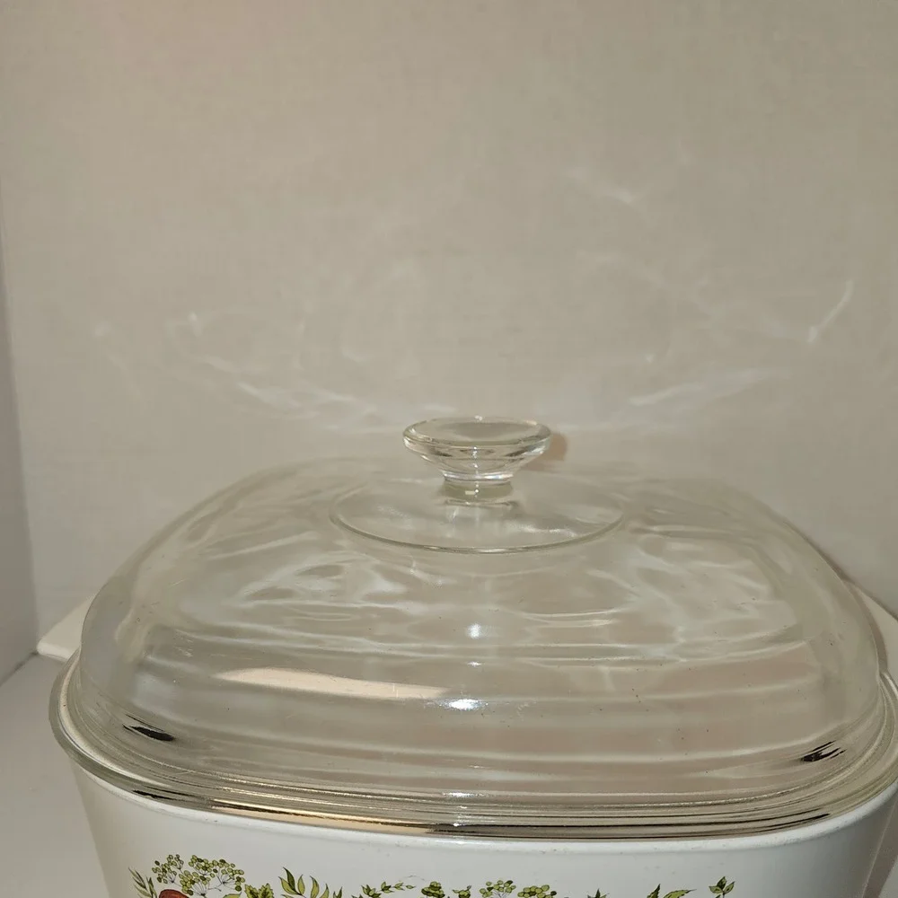 MCM Corning Ware Spice of‎ Life 4 Quart Casserole Dish A-84-B w/ Lid L'Echalote